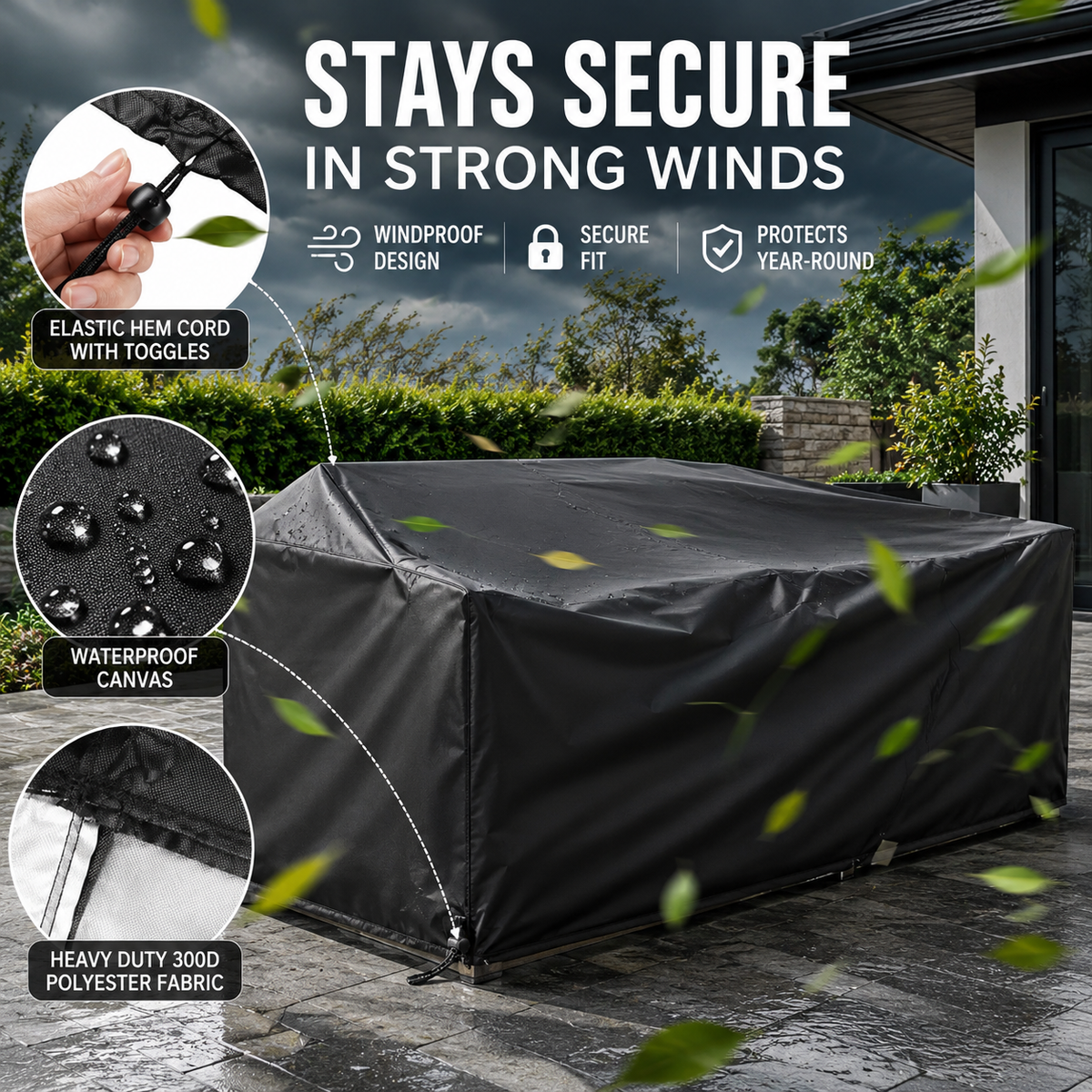 EVERDRAPE Outdoor Furniture Cover — UV & Waterproof Shield 4