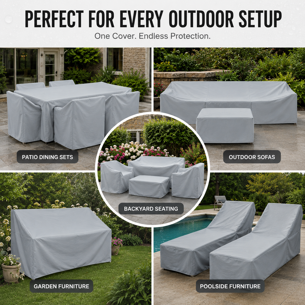 EVERDRAPE Outdoor Furniture Cover — UV & Waterproof Shield 6