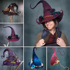 Handmade Felt Witch Hat — Merino Wool Halloween Party 6