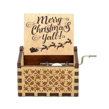 Christmas Music Box — Classic Holiday Melody Wind-Up Decor 12