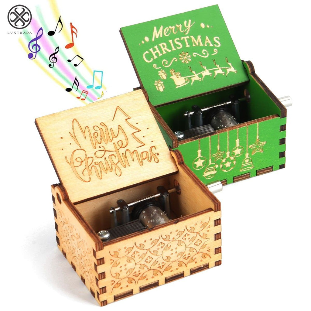 Christmas Music Box — Classic Holiday Melody Wind-Up Decor 2