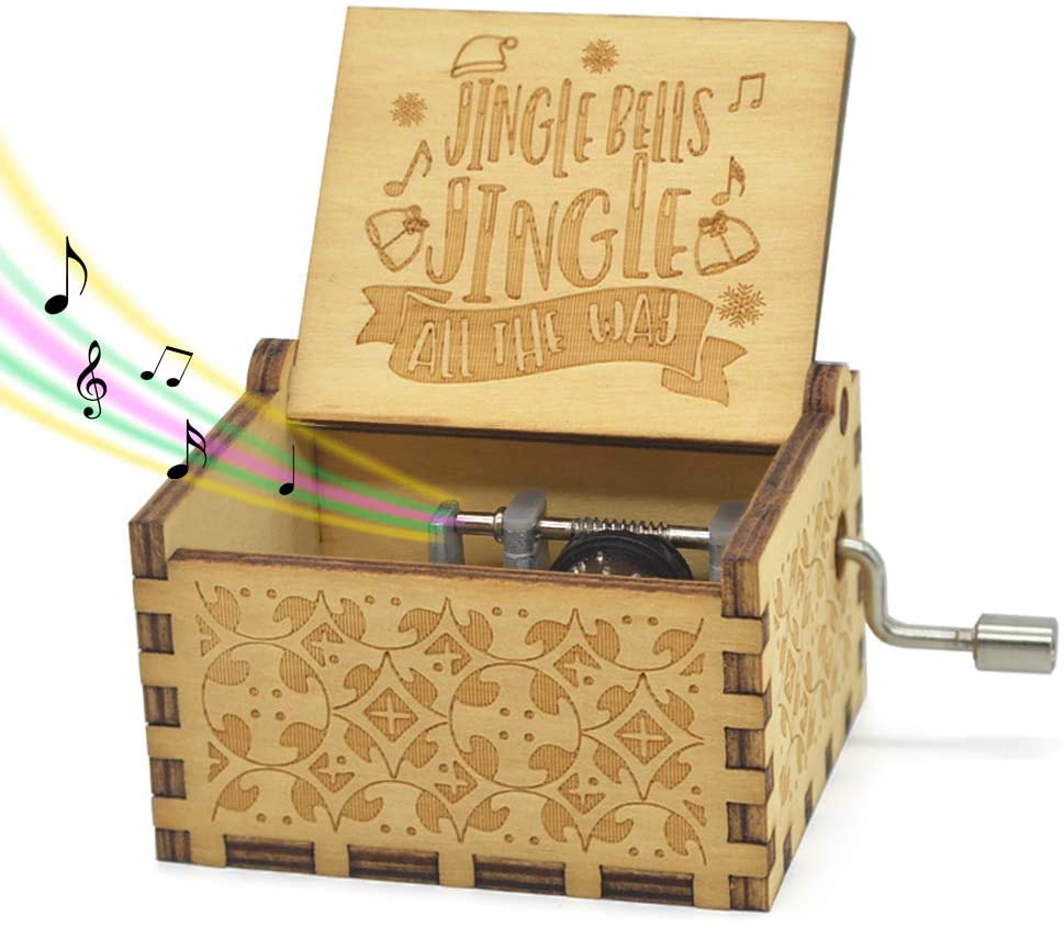 Christmas Music Box — Classic Holiday Melody Wind-Up Decor 4