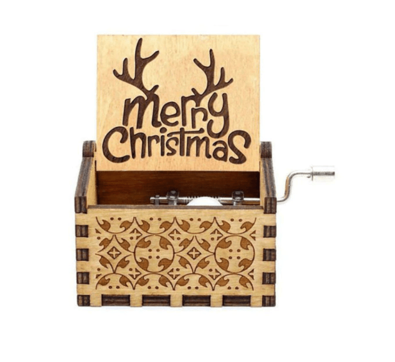 Christmas Music Box — Classic Holiday Melody Wind-Up Decor 8
