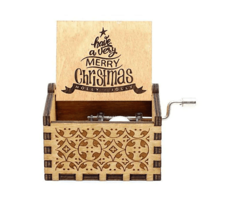 Christmas Music Box — Classic Holiday Melody Wind-Up Decor 9