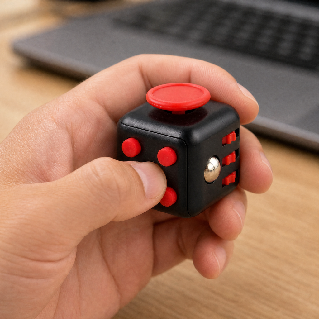 Fidget Toy Cube — 6 & 12 Sided Anti-Stress Sensory Gadget 2