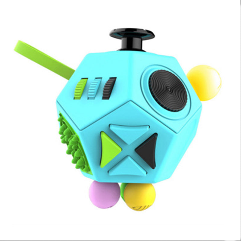 Fidget Toy Cube — 6 & 12 Sided Anti-Stress Sensory Gadget 26