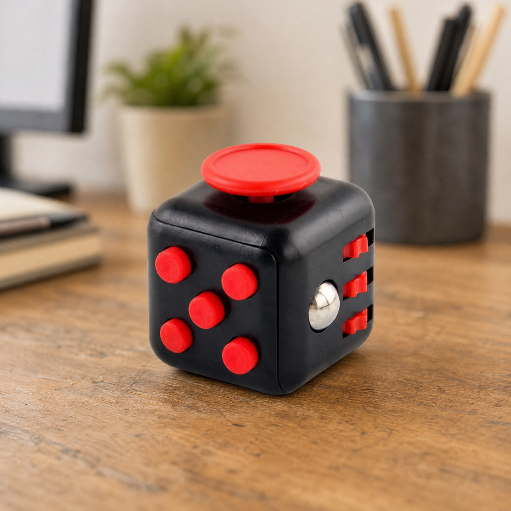 Fidget Toy Cube — 6 & 12 Sided Anti-Stress Sensory Gadget 1