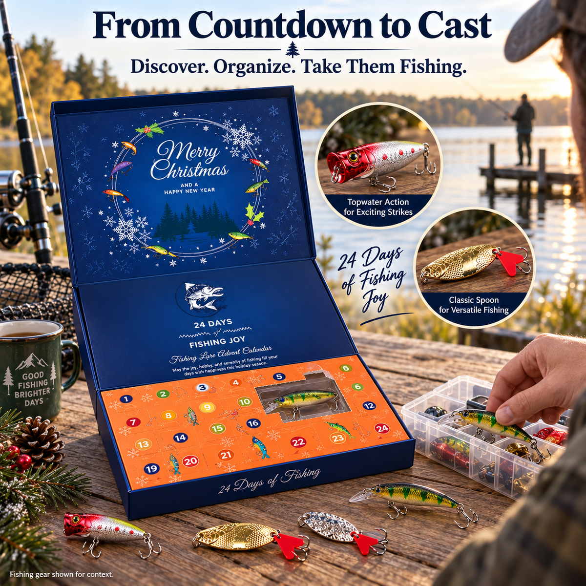 Fishing Advent Calendar 2026 — 24 Days of Surprise Fishing Lures 2