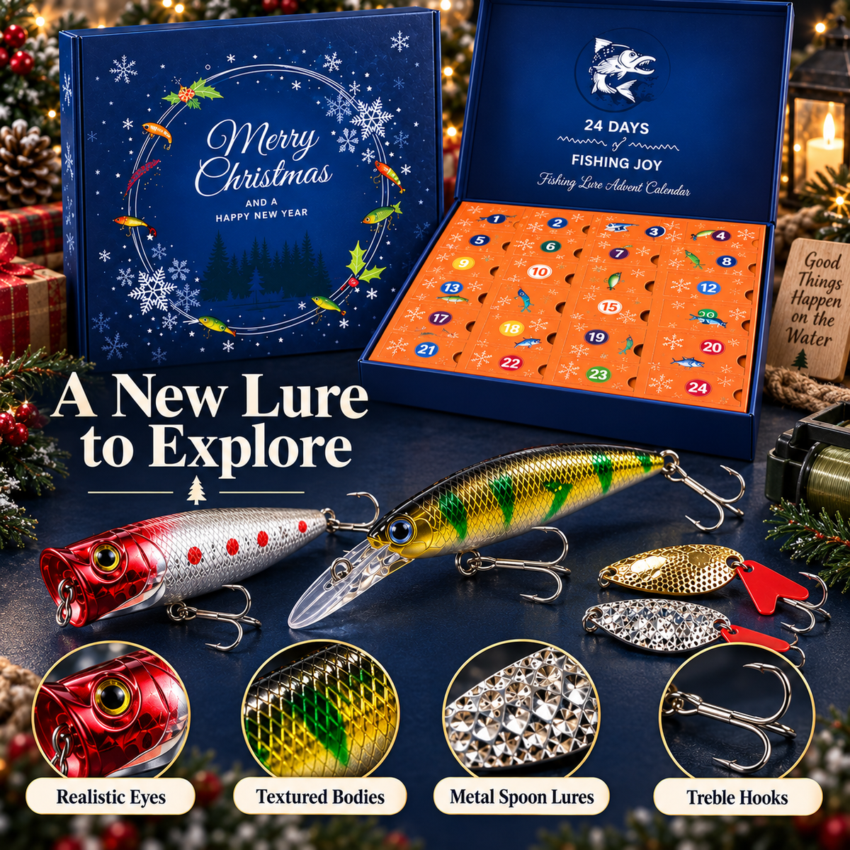 Fishing Advent Calendar 2026 — 24 Days of Surprise Fishing Lures 3