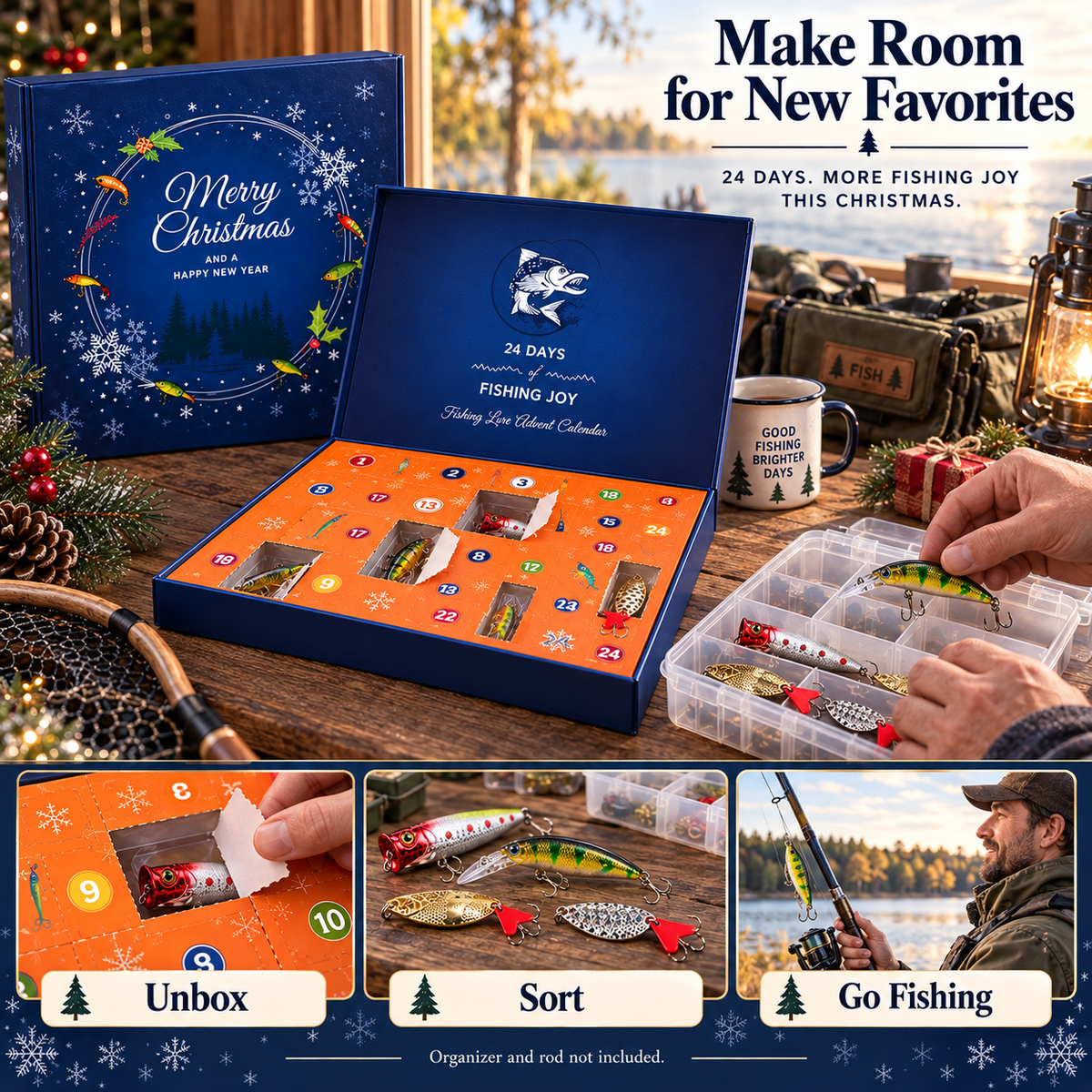 Fishing Advent Calendar 2026 — 24 Days of Surprise Fishing Lures 4