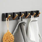 Foldable Wall Hook Rack — Minimalist Stainless Steel, 2–6 Hooks 11
