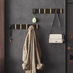 Foldable Wall Hook Rack — Minimalist Stainless Steel, 2–6 Hooks 3