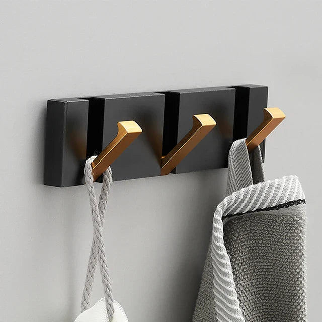 Foldable Wall Hook Rack — Minimalist Stainless Steel, 2–6 Hooks 8