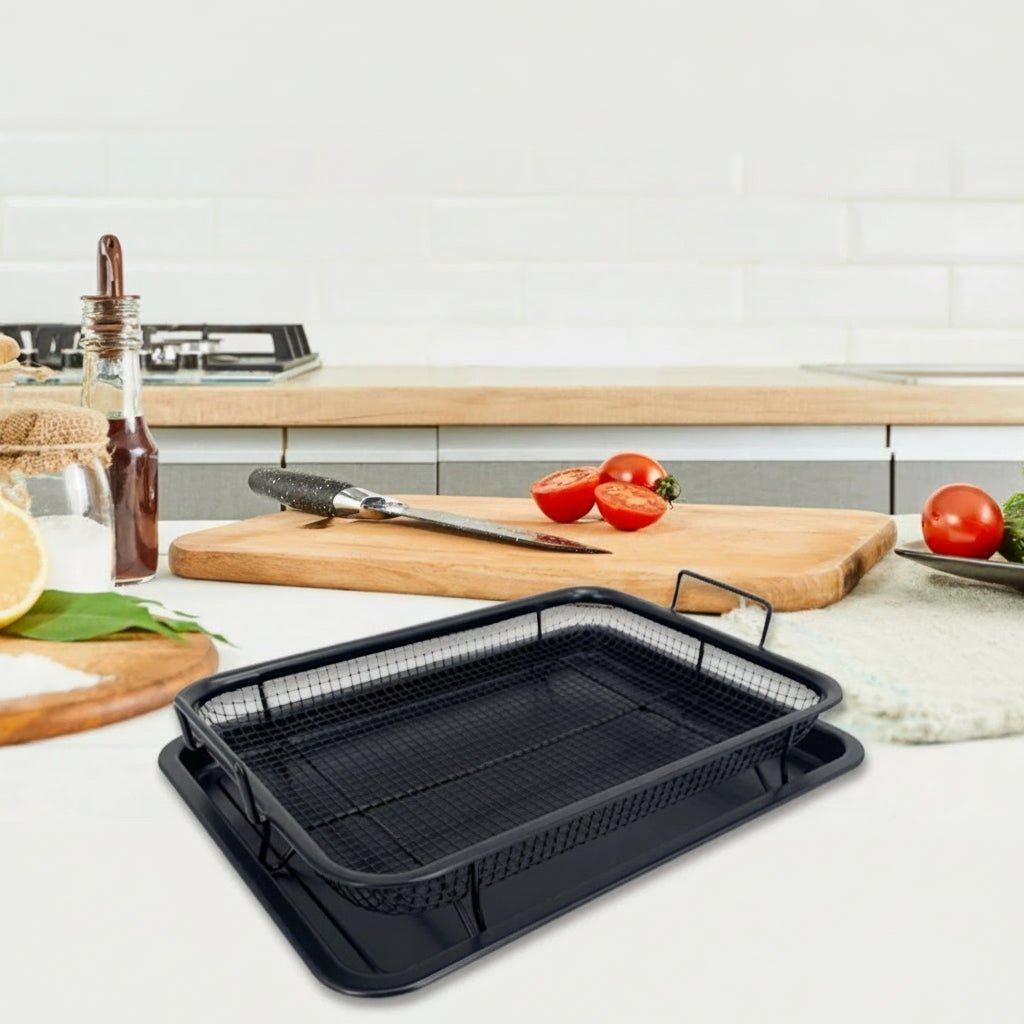 Air Fryer Accessories — FryMaster Non-Stick Stackable Rack Set 5