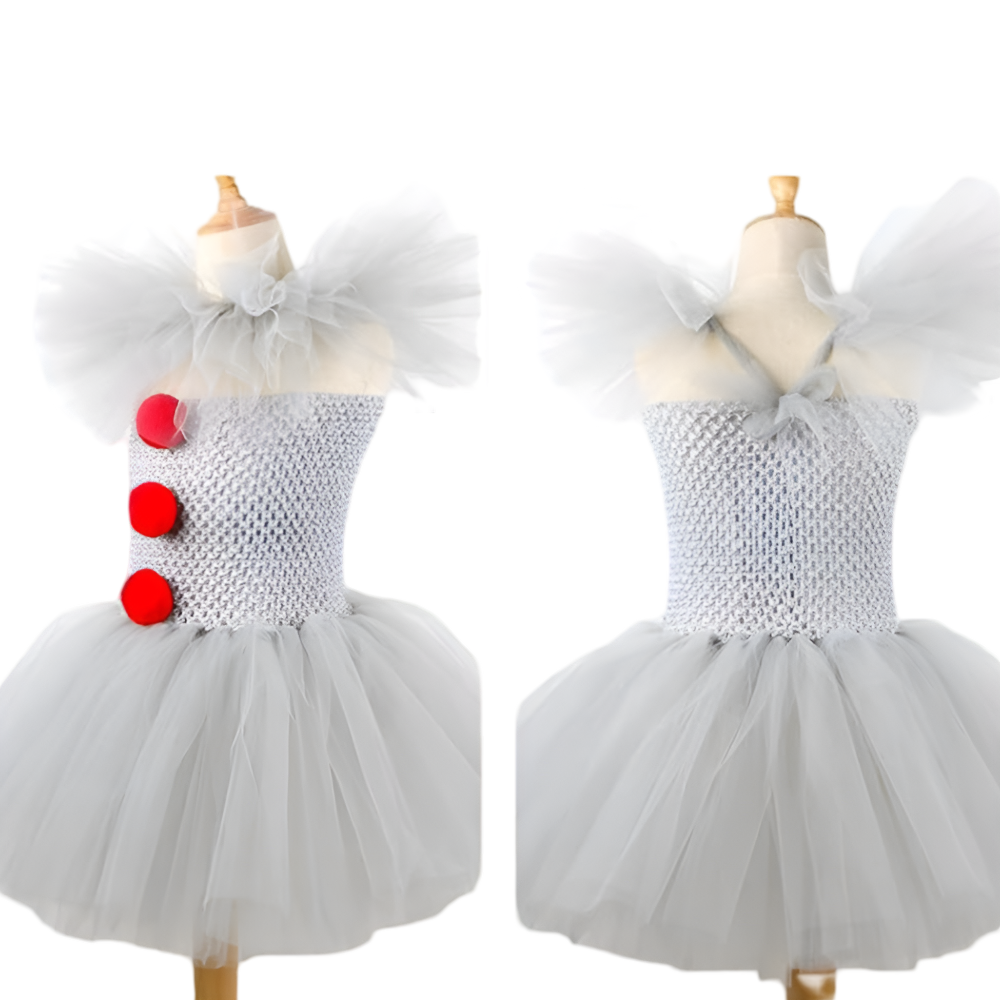 Girls Clown Tutu Dress Halloween Costume — Ages 3–10 7