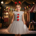 Girls Clown Tutu Dress Halloween Costume — Ages 3–10 1