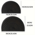Half-Round Rubber Door Mat — Non-Slip Indoor & Outdoor Use 3