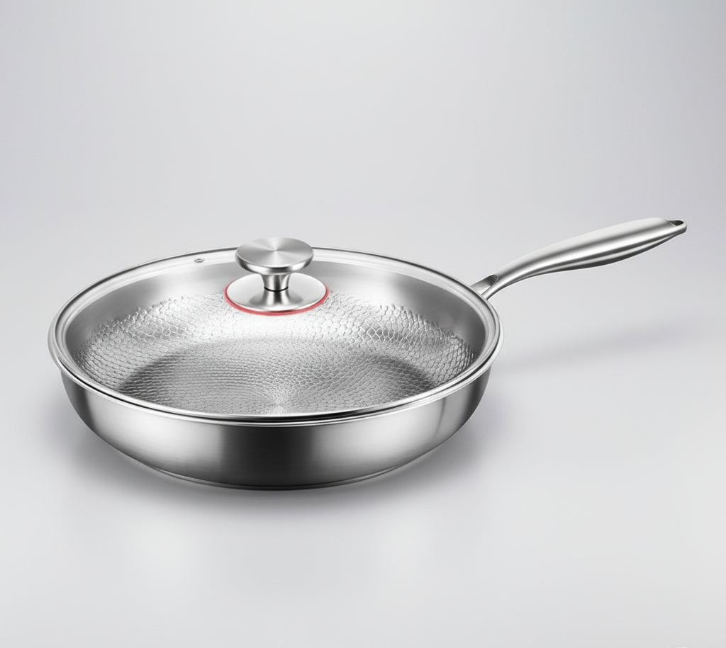 Titanium Hammered Non-Stick Frying Pan — Chemical-Free Induction 10