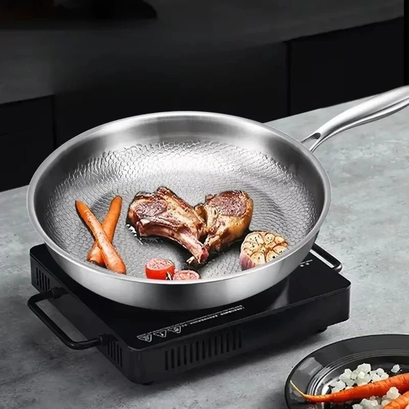 Titanium Hammered Non-Stick Frying Pan — Chemical-Free Induction 2