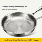 Titanium Hammered Non-Stick Frying Pan — Chemical-Free Induction 4