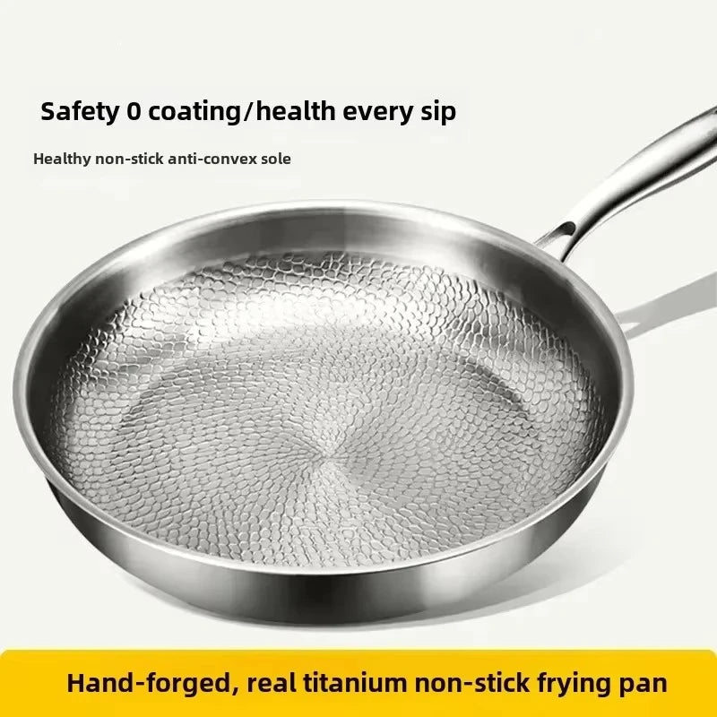 Titanium Hammered Non-Stick Frying Pan — Chemical-Free Induction 4
