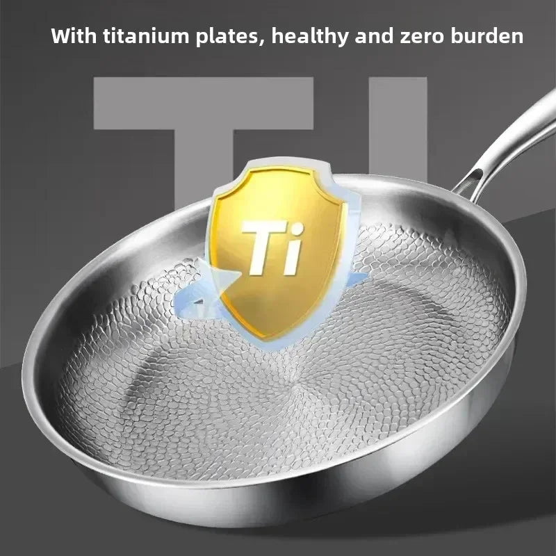 Titanium Hammered Non-Stick Frying Pan — Chemical-Free Induction 5