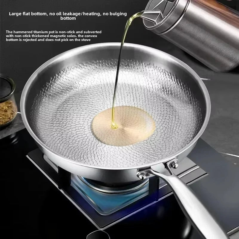 Titanium Hammered Non-Stick Frying Pan — Chemical-Free Induction 6