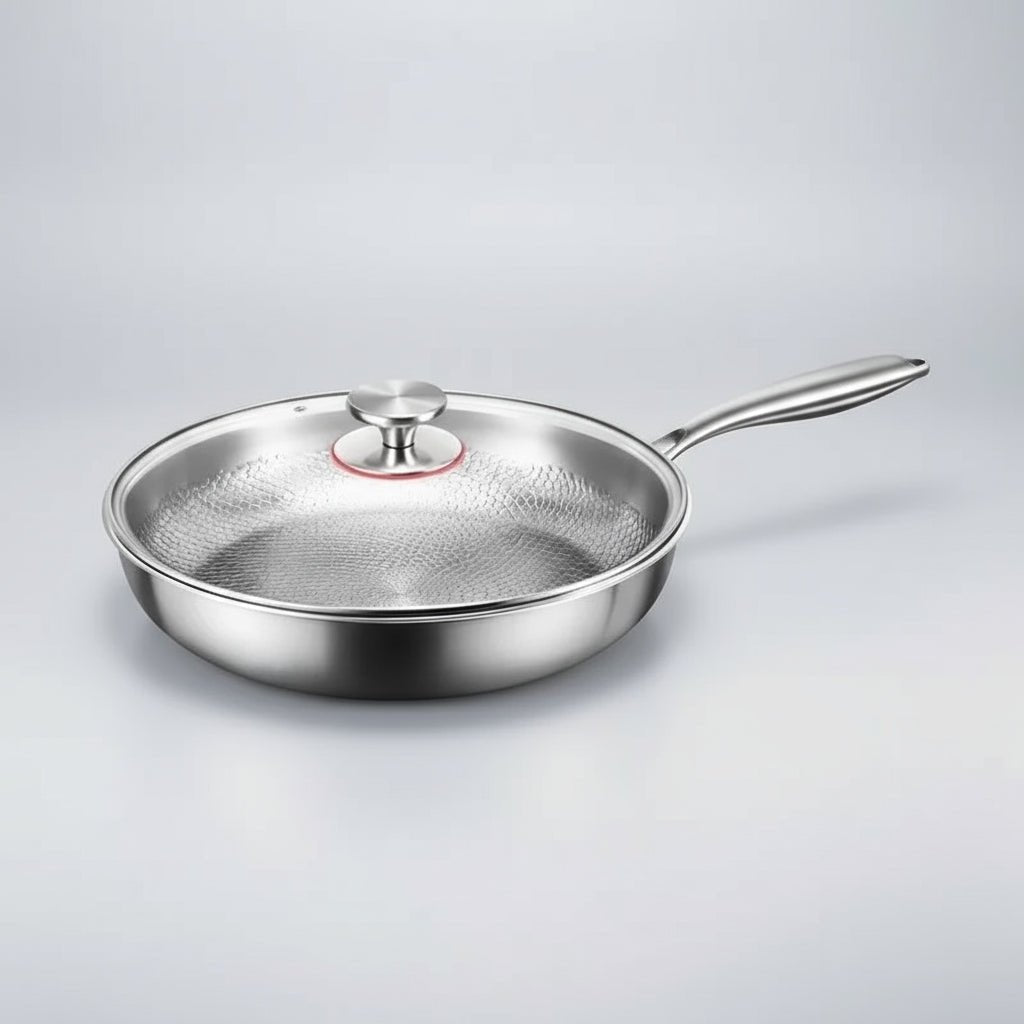 Titanium Hammered Non-Stick Frying Pan — Chemical-Free Induction 7