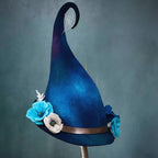 Handmade Merino Wool Witch Hat — Adjustable Adult Halloween 10