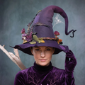 Handmade Merino Wool Witch Hat — Adjustable Adult Halloween 2