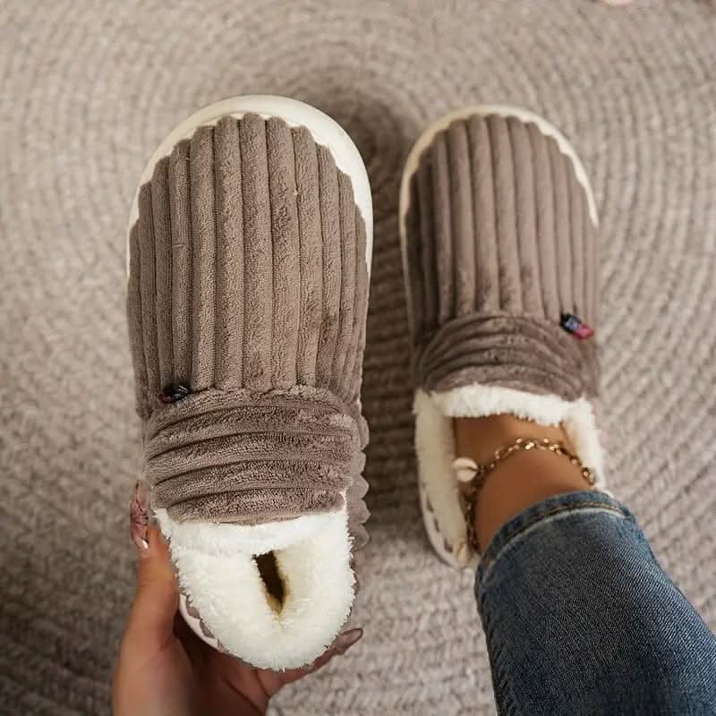 HeatSoft Thermal House Slippers — Vegan Fleece Non-Slip Sole 18