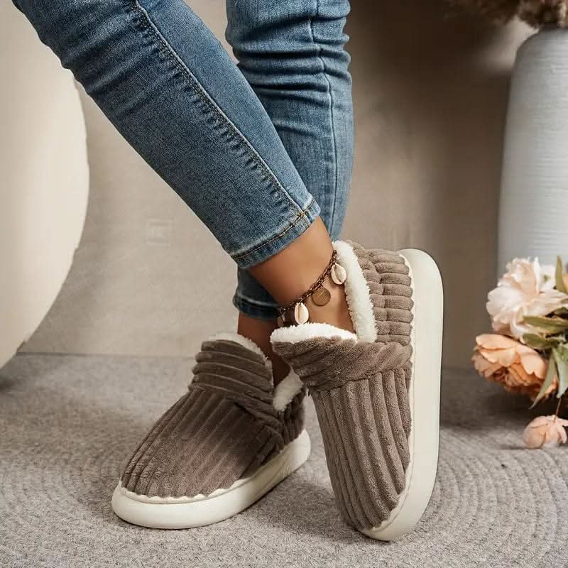 HeatSoft Thermal House Slippers — Vegan Fleece Non-Slip Sole 5