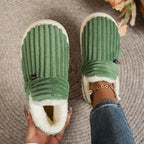 HeatSoft Thermal House Slippers — Vegan Fleece Non-Slip Sole 1