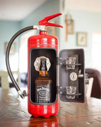 Mini Bar Hidden in Fire Extinguisher Design — Metal Bottle Storage 5