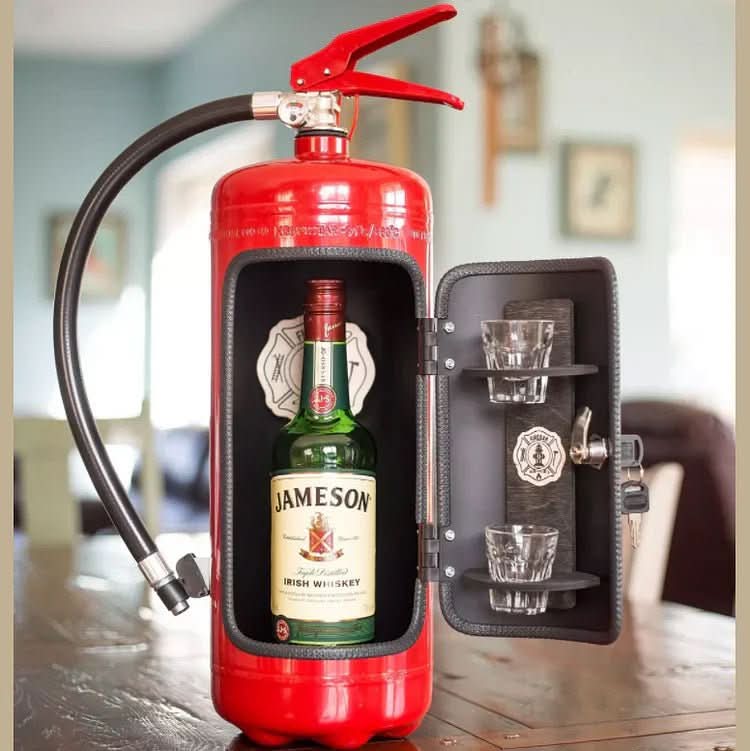Hidden FireBar — Secret Mini Bar in Fire Extinguisher Design 3