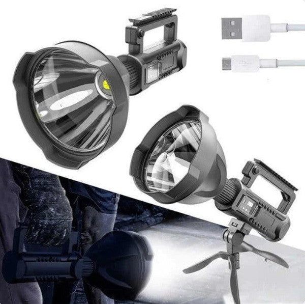 Rechargeable LED Flashlight — 90000LM 8000mAh IPX5 Torch 2