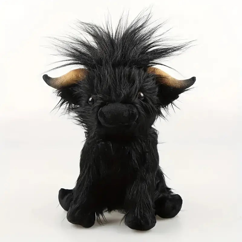 Highland Cow Plush Toy — Soft Stuffed Animal 9.8 in 4