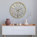 Silent Industrial Vintage Metal Wall Clock — Non-Ticking 2