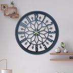 Silent Industrial Vintage Metal Wall Clock — Non-Ticking 3