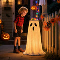 Lighted Ghost Halloween Candy Bowl Stand — 39.4 in Tall 1