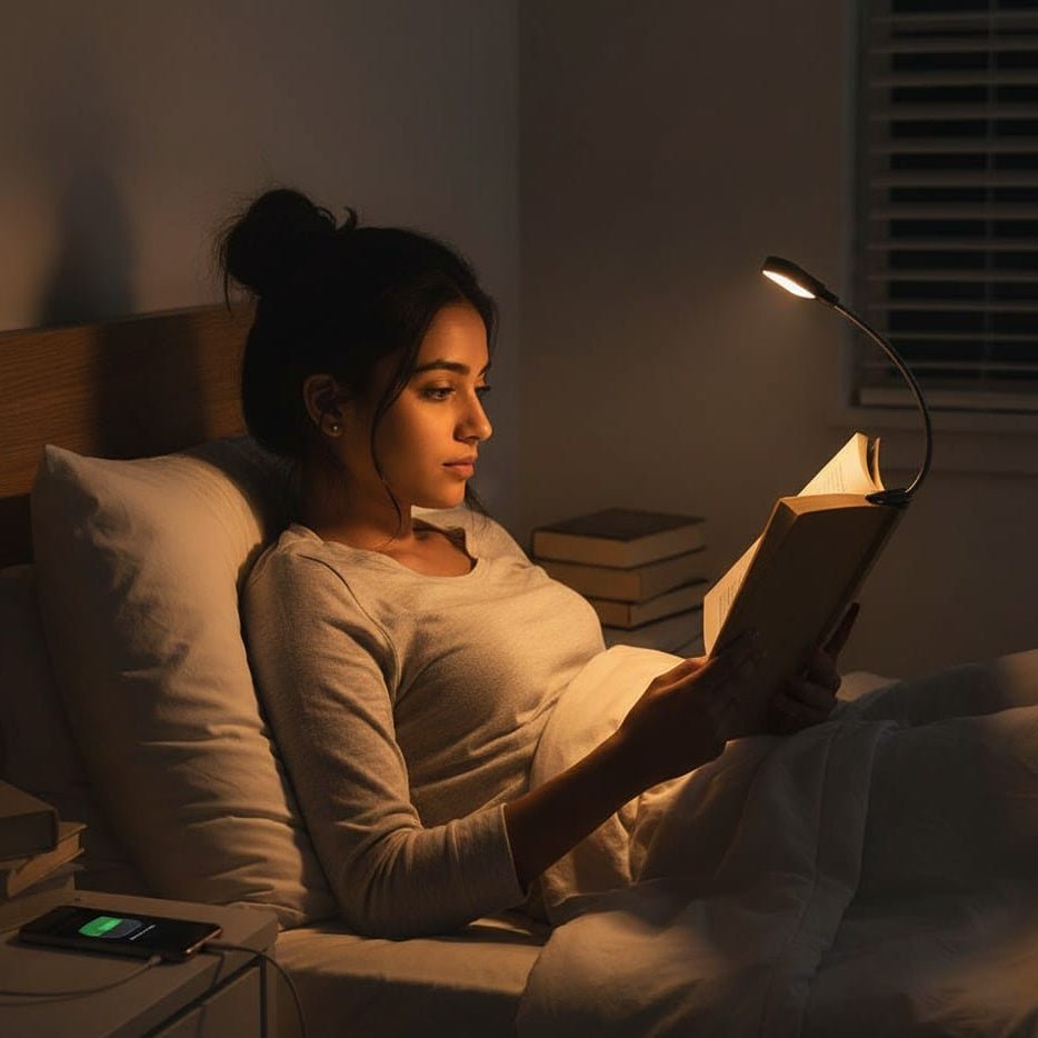 Litflex Flexible LED Neck Reading Lamp — 3 Color Modes USB 2