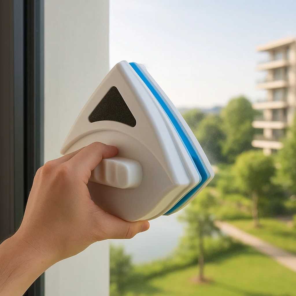 Magnetic Double-Sided Window Cleaner — Streak-Free Glass Tool 1