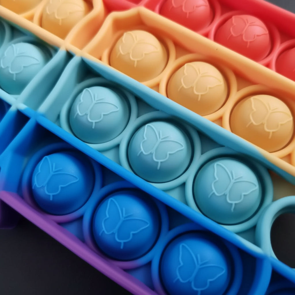 Squishy Push Pop Fidget Toy — Silicone Sensory Stress Relief 6