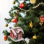 Mini Gingerbread House Decoration – Hand-Painted Resin Figurine 1