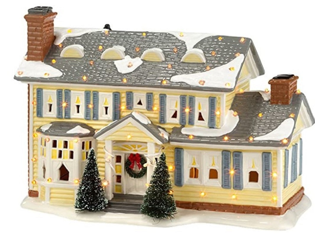 Miniature Christmas House Figurine — Resin Desktop Decor 10
