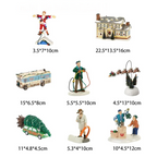 Miniature Christmas House Figurine — Resin Desktop Decor 13