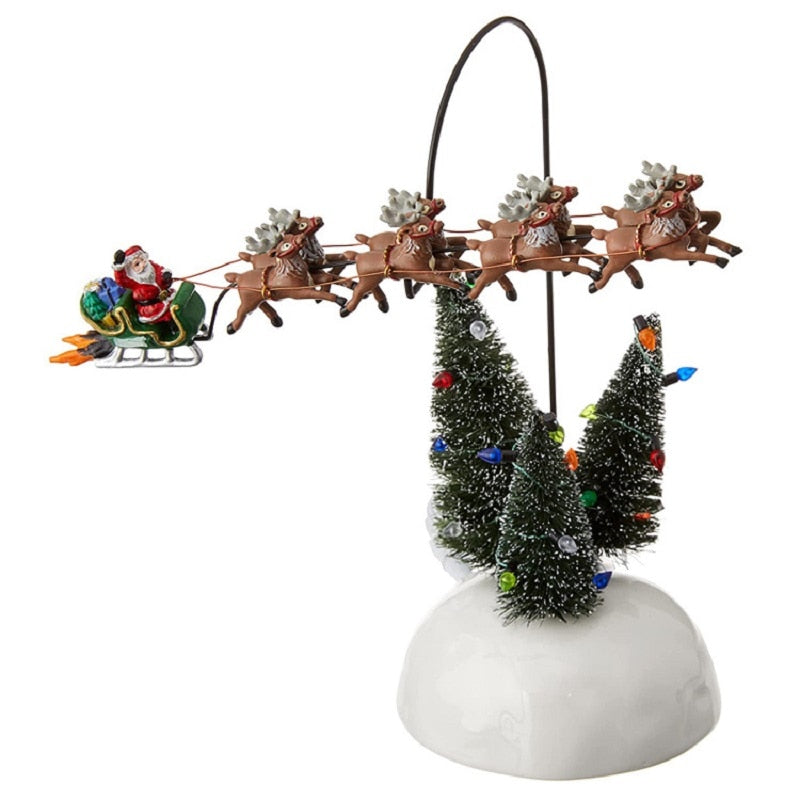 Miniature Christmas House Figurine — Resin Desktop Decor 7