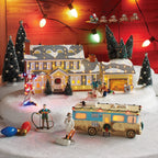 Miniature Christmas House Figurine — Resin Desktop Decor 1