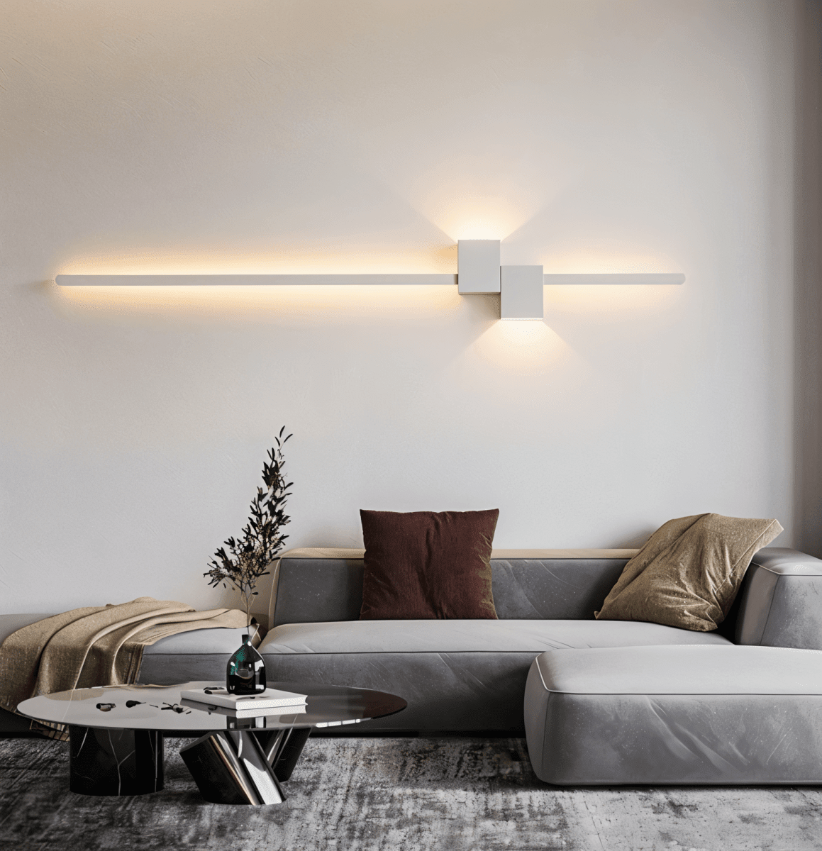 Minimalist LED Metal Wall Lamp — Indirect Soft Lighting 3