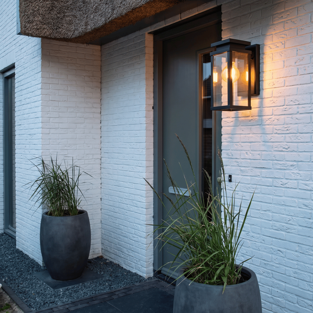 Black Cylinder LED Wall Lamp – Modern Outdoor Coach Light 3